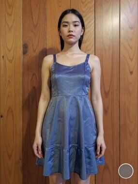 J. Crew Shimmering Blue Mini Dress
